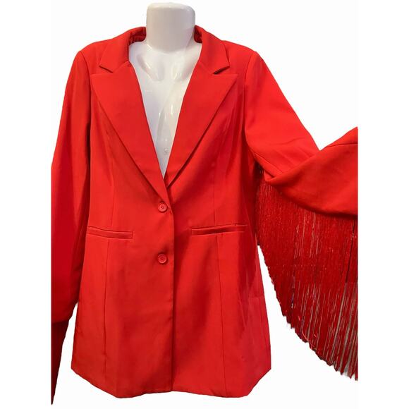 BiBi Red Blazer - Picture 11 of 14